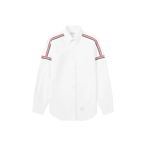 THOM BROWNE Rwb Stripe Button Up Oxford Shirt