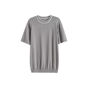 Hacikis T Shirt Men's Casual Gray
