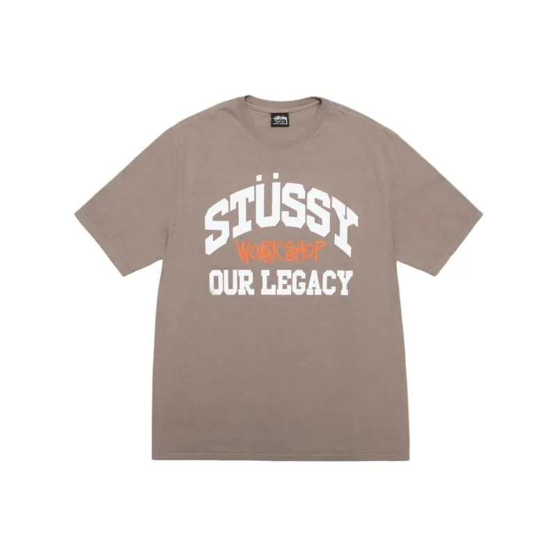 Stussy X Our Legacy Work Shop Collegiate Pigment Dyed Tee-4