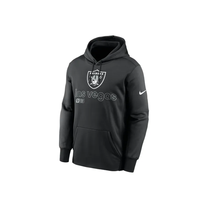 Nike Las Vegas Raiders Men's Nike Therma Nfl Pullover Hoodie-0