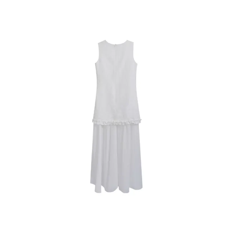 AURORA MUSE Sleeveless Dress Women's White-1