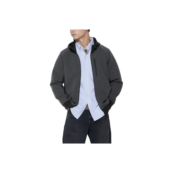 UNIQLO Sweatshirt Unisex Dark Gray-0