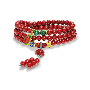 Jodie&Kevin Reconstructed Cinnabar Bracelets Women's