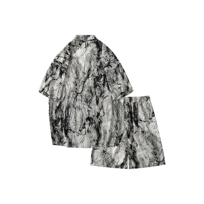 PAINT STAIN Fashion Shirt Matching Set Unisex Rich Multicolor Presentation-1