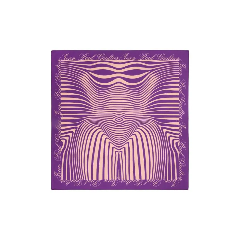 Jean Paul Gaultier Silk Scarves Women's Purple-0