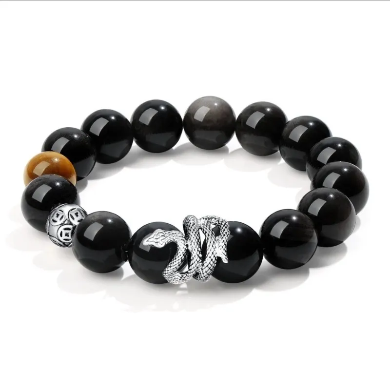TANGSHU Obsidian Bracelets Unisex-7