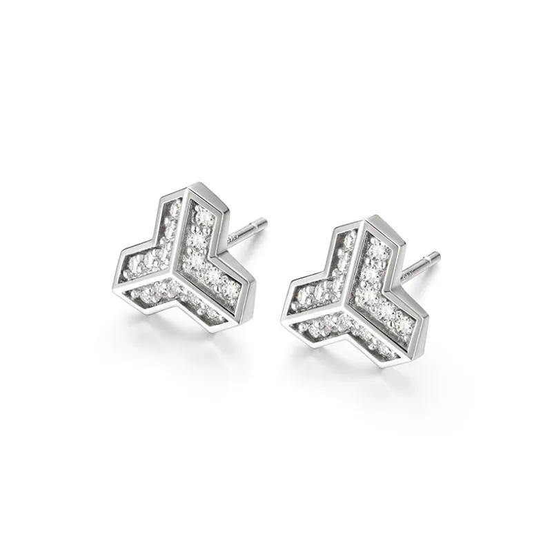 IDEAGEMER 925 Sterling Silver Earrings Men's-1
