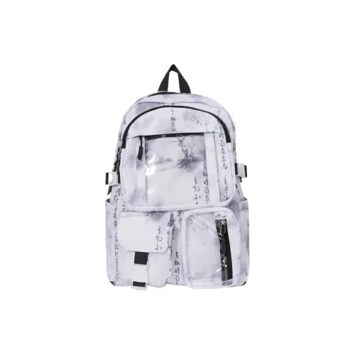 Yalu Nylon Fabric Backpack Unisex Multicolor