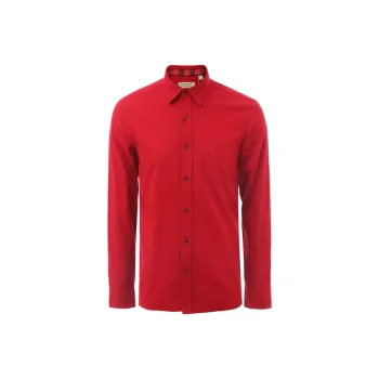 Burberry Shirts Men Red