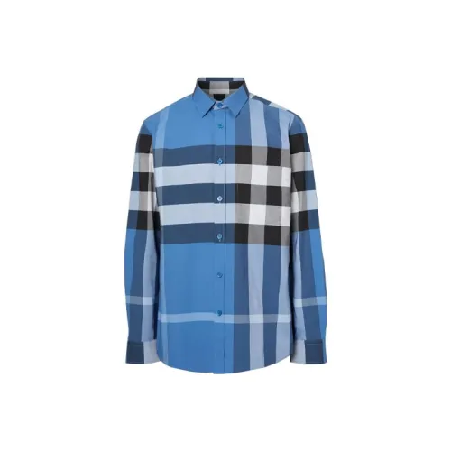 Burberry Shirt Men's Dark Sky Blue