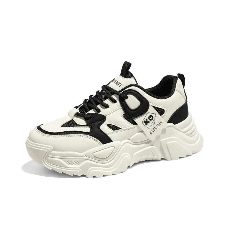 RENBEN Slip Resistant And Abrasion Resistant Coverage Low Top Chunky Sneakers Women's-1