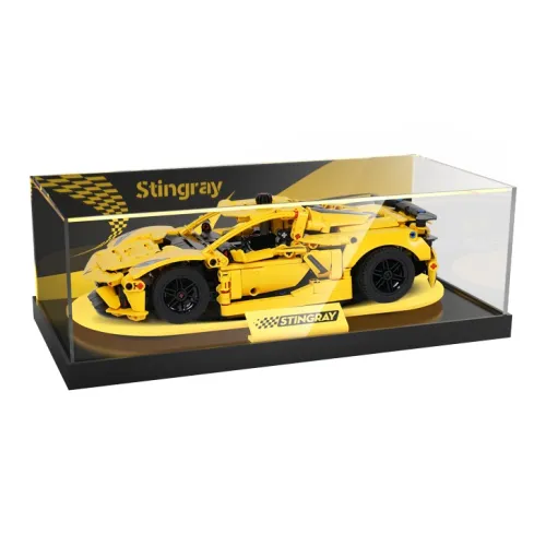 LIGHT YOUR BRICKS Compatibility Building Block 42205 Chevrolet Corvette Display Case Model Accessories