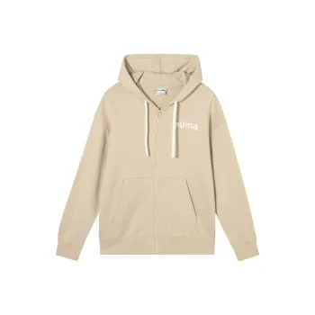 PUMA Sports Life Collection TEAM FZ HOODIE TR Sweatshirt Unisex Ecru
