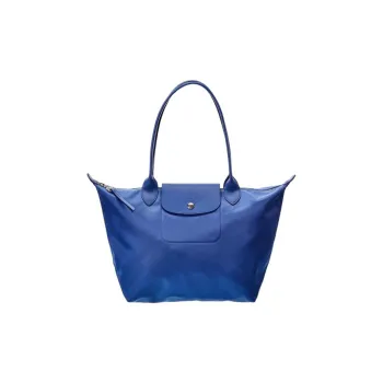 LONGCHAMP Le Pliage Néo Fabric Dumpling Bag, Handbag, Shoulder Bag Small Size Women's Blue