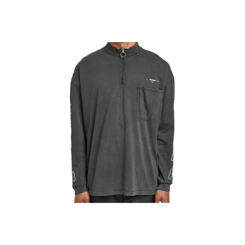 OFF-WHITE Mock Neck T-Shirt -0