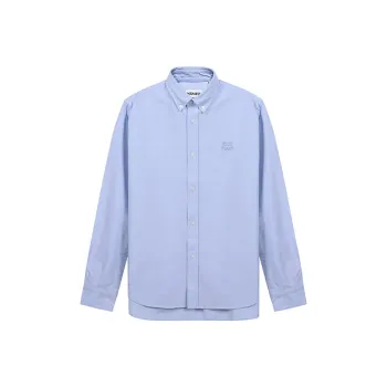 KENZO Classic Tiger Head Shirts Men Light Blue