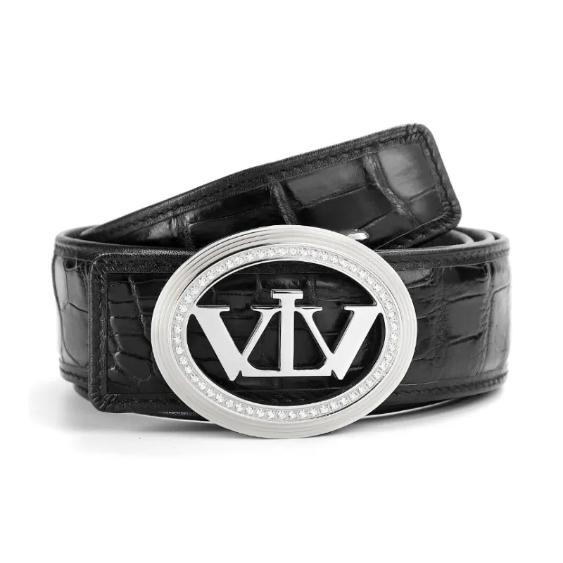V.V.Brown Top Grain Cow Leather Belts Men's 3.8cm-3