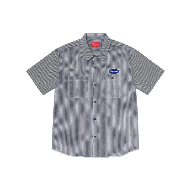 Supreme Studded Patch S/S Work Shirt-2