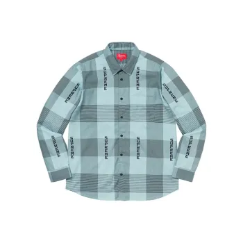 Supreme Logo Plaid Shirt