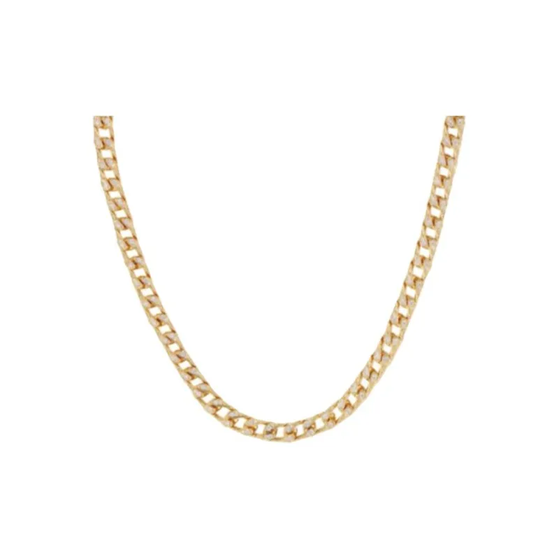 Crystal Haze Brass Necklaces Unisex Gold-0