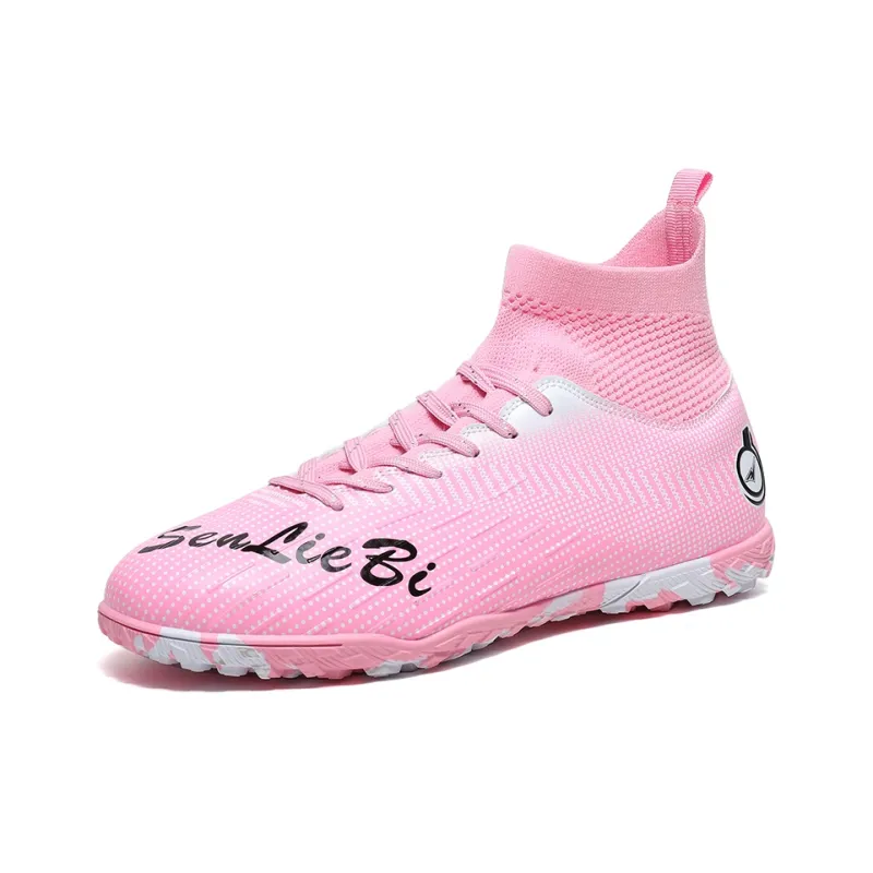 QIUTEXIONG FG Rubber Long Studs TF Rubber Broken Studs Soft Ground Firm Ground Slip Resistant Soccer Shoes Unisex-8