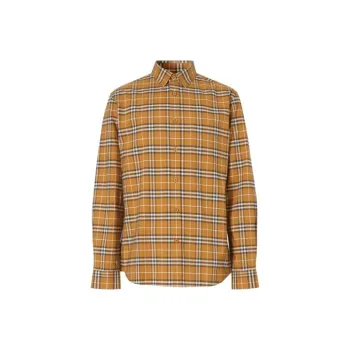Burberry Shirt Men's Bright Toffee Color
