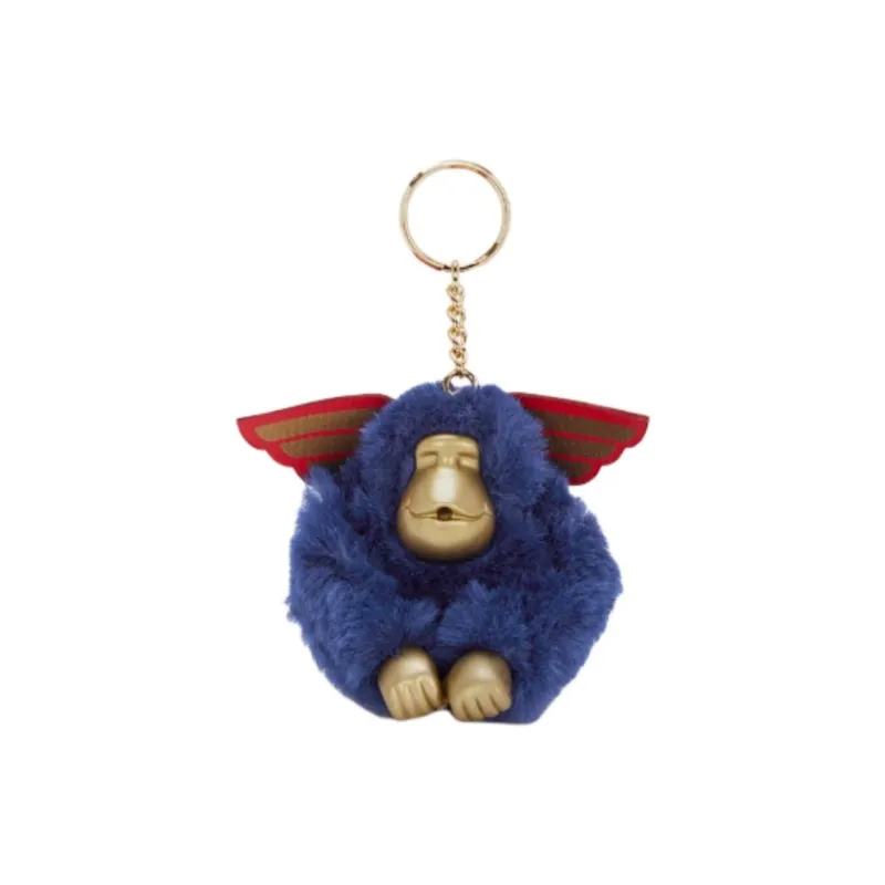 Kipling WONDER WOMAN Wonder Woman Fabric Bag Charm Bag Merch Women's Miracle Elegant Blue-0