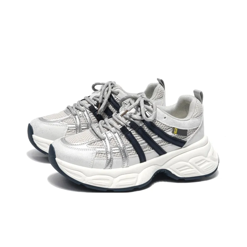 Yang Nianhua Cushioning, Slip Resistant, And Abrasion Resistant Low Top Chunky Sneakers Women's-1