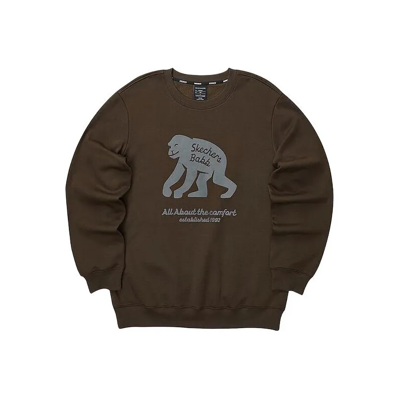 Skechers Funny Monster Sweatshirts Unisex Hot Melt Chocolates/02Z9-0