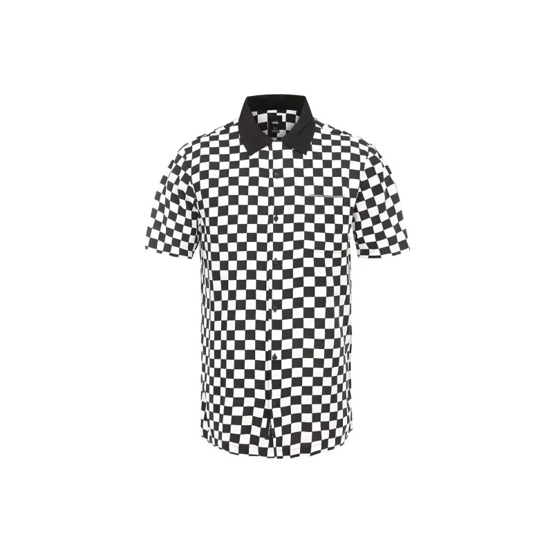 Vans CHECKER CAMP Shirts Men Black-0