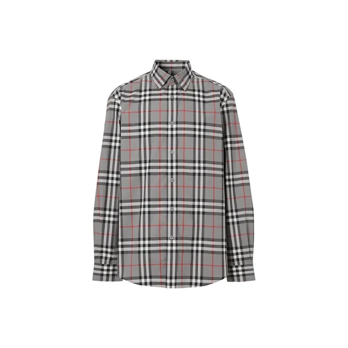 Burberry Shirt Men's Storm Heather Gray-0