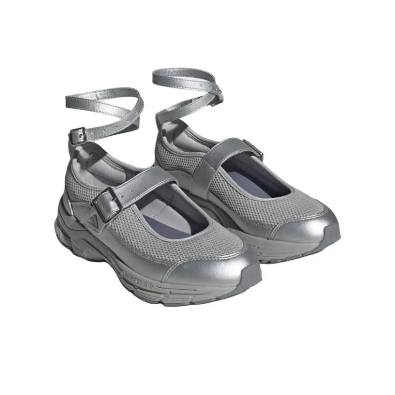 Adidas Anti Slip Wear Resistant Low Top Casual Running Shoes Women's Gray-2