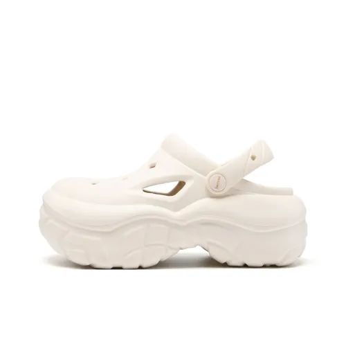 DAPHNE Clogs Women's Beige Yellow