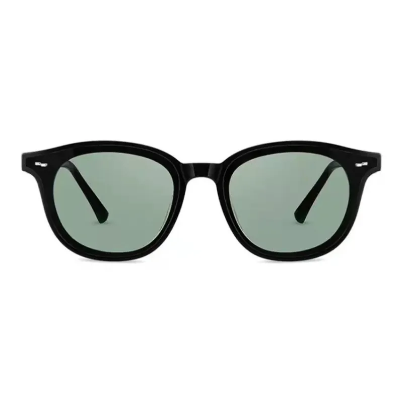 HELEN KELLER Plate Frame Round Sunglasses Unisex-4