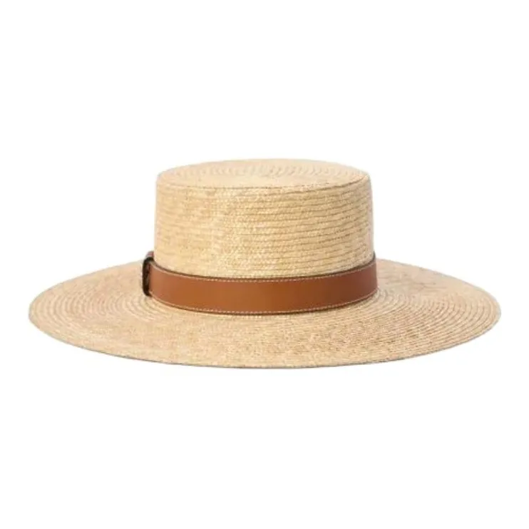 GUCCI Logo plaque Boater Hat-1