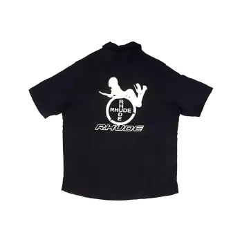 RHUDE Short-Sleeve Cobra Button Down Shirt