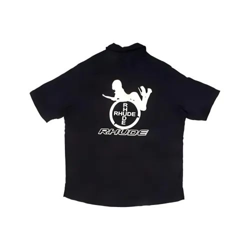 RHUDE Short-Sleeve Cobra Button Down Shirt