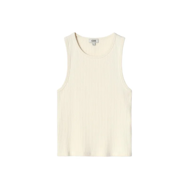 COS Tank Tops Men Ecru-0