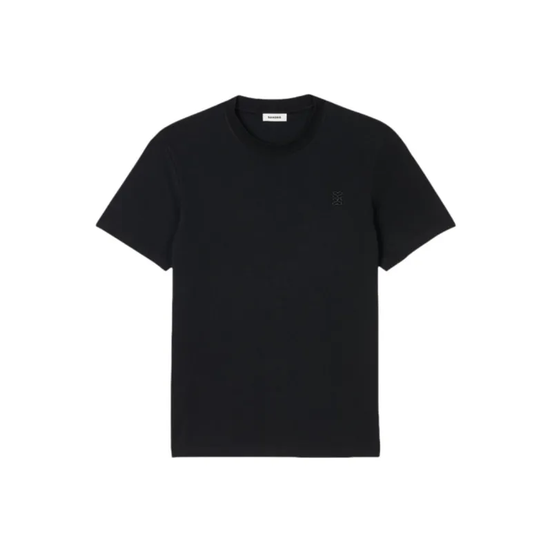 Sandro Embroidered logo T shirt-0