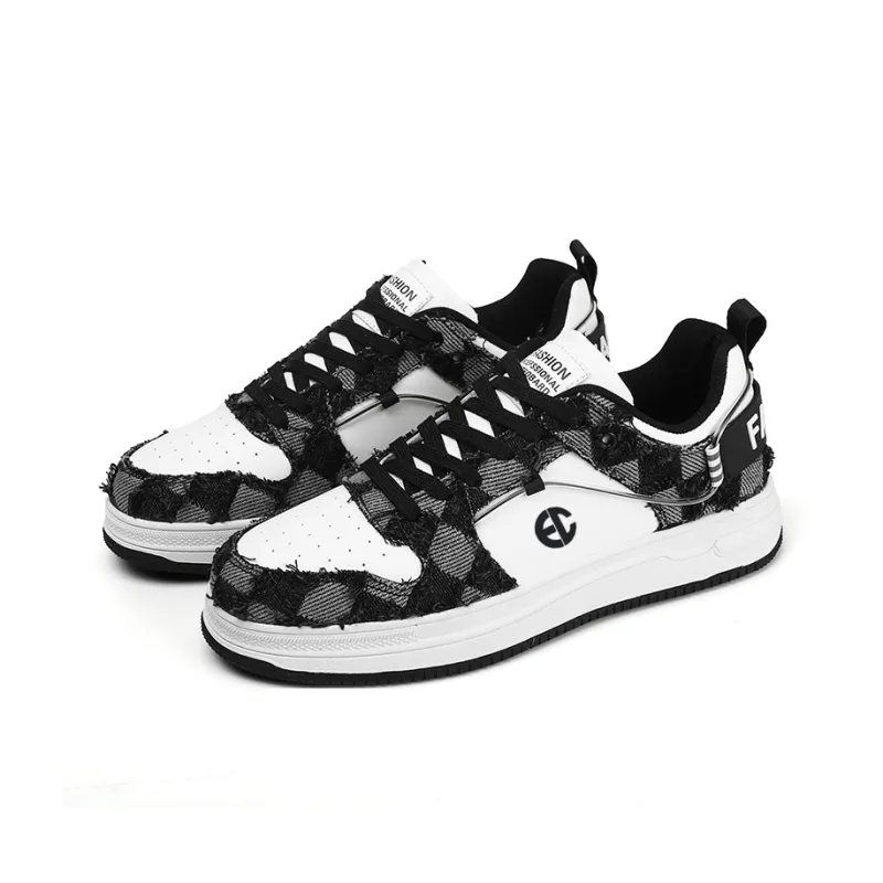 ENRICO COVERI Slip Resistant, Abrasion Resistant, And Balanced Low Top Skateboard Shoes Men's-2
