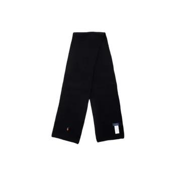 Polo Ralph Lauren Wool Knit Scarves Women's Black