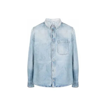 OFF WHITE SS21 Shirts Men Blue