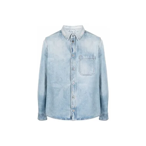 OFF WHITE SS21 Shirts Men Blue