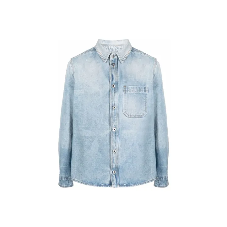 OFF WHITE SS21 Shirts Men Blue-0