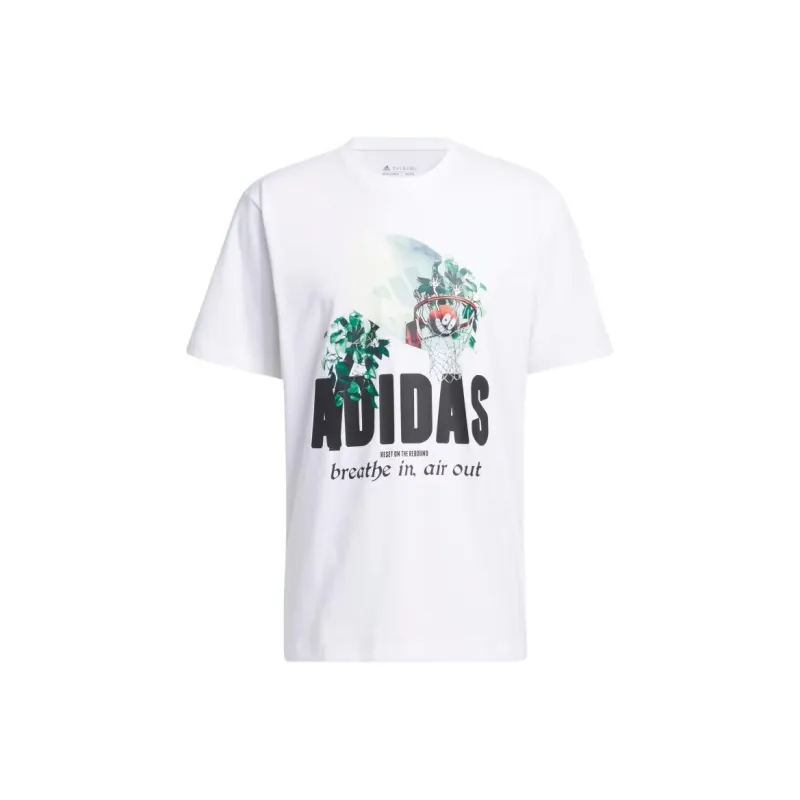 Adidas Lil Stripe Photoreal Graphic Tee T-Shirt Men's White-0