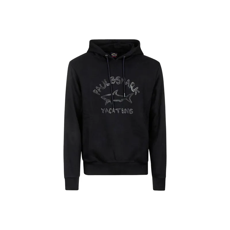 Paul & Shark Logo print Drawstring Hoodie-0