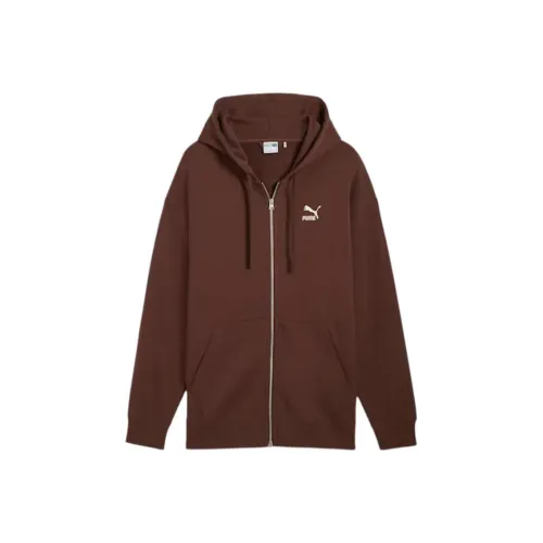 PUMA CLASSICShoodie Sweatshirt Unisex Dark Coffee Brown