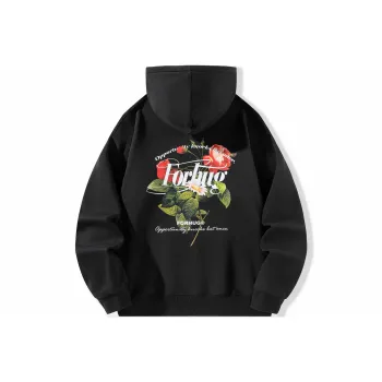 FORHUG Sweatshirts Unisex Black