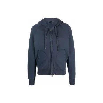 TOM FORD Drawstring Zip Up Hoodie