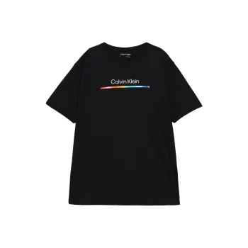 CALVIN KLEIN Rainbow Series T Shirt Men's Space Black